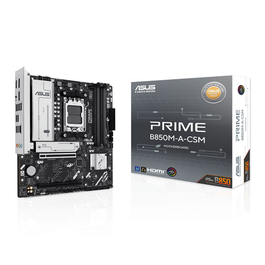 Refurbished ASUS PRIME B850M-A-CSM AM5 DDR5 PCIe 5.0 mATX Motherboard
