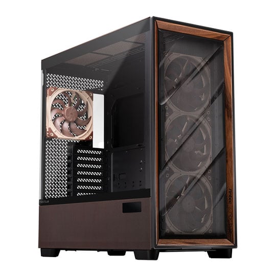 Antec Flux PRO Noctua Edition Full Tower Tempered Glass Brown / Wood PC Gaming Case