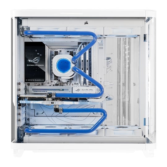 All White Corsair Inspired Gaming PC powered by NVIDIA and AMD All White Corsair Inspired Gaming PC powered by NVIDIA and AMD