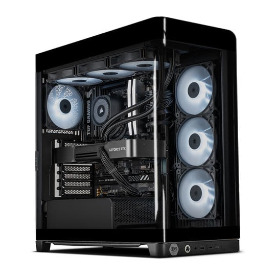 Gaming PC with NVIDIA GeForce RTX 5090 and AMD Ryzen 7 9850X3D