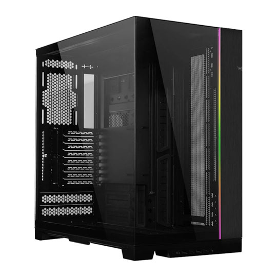 Refurbished Lian Li O11 Dynamic EVO XL, Black Full Tower Tempered Glass Dual Chamber PC Gaming Case