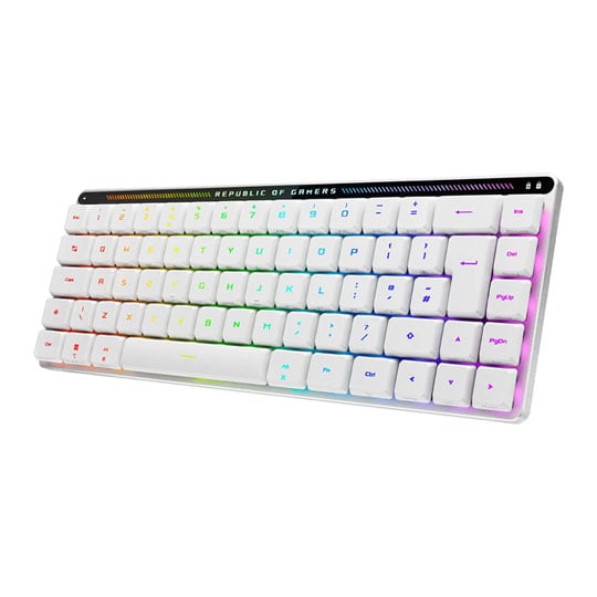 Open Box ASUS M603 ROG FALCHION RX LOW PROFILE Wired/Wireless UK Mechanical Gaming Keyboard