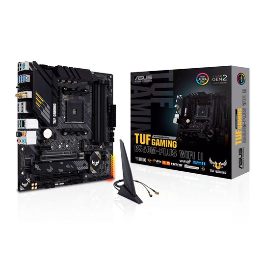 Refurbished ASUS TUF GAMING B550M-PLUS WiFi II AMD B550 WiFi 6 Micro-ATX Motherboard