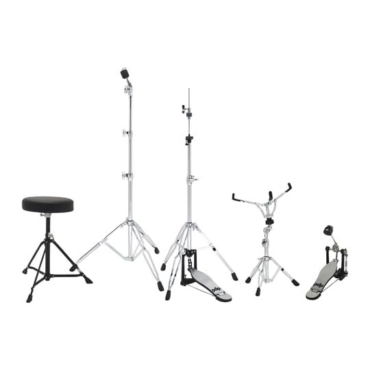 PDP Center Stage 20" 5 Pc Drum Kit w/ Hardware and Cymbals - Iridescent Black Sparkle : image 4