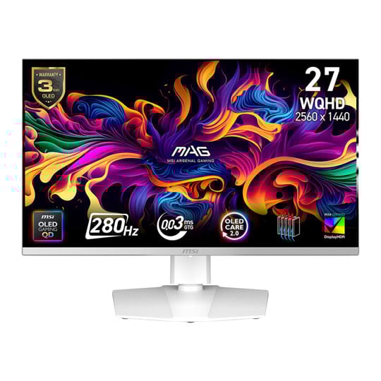 Refurbished MSI 26.5" MAG 272QPW QD-OLED X28 280Hz OLED Monitor Refurbished MSI 26.5" MAG 272QPW QD-OLED X28 280Hz OLED Monitor