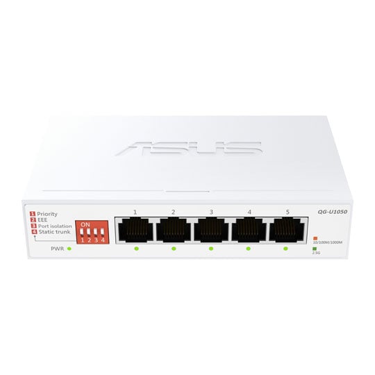 ASUS 5 Port 2.5Gbps Unmanaged Desktop Switch ASUS 5 Port 2.5Gbps Unmanaged Desktop Switch