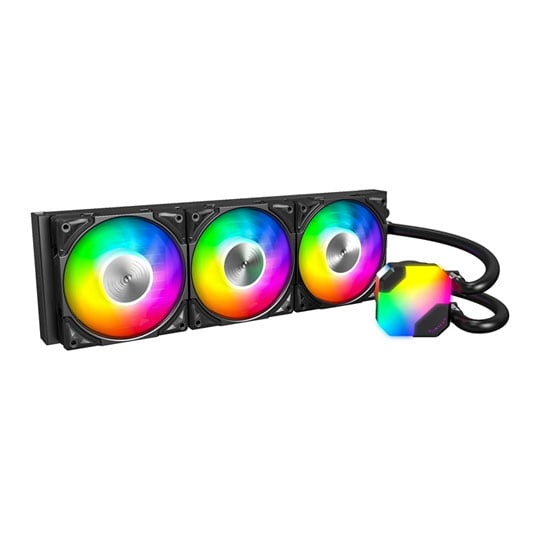 Refurbished Montech HyperFlow ARGB 360 All In One Slim 360mm Black Intel/AMD CPU Water Cooler