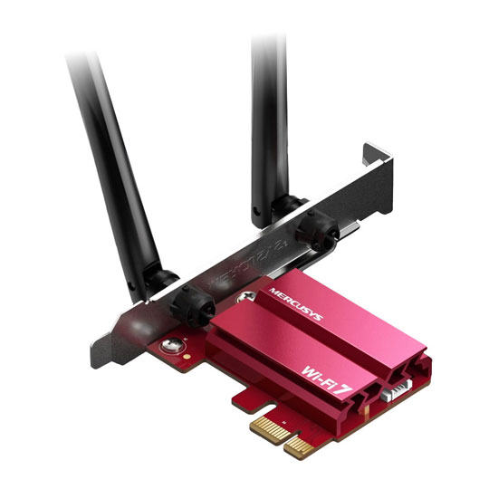 Refurbished Mercusys MA37BE BE6500 Wi-Fi 7 PCIe Network Adapter Add-In Card : image 3