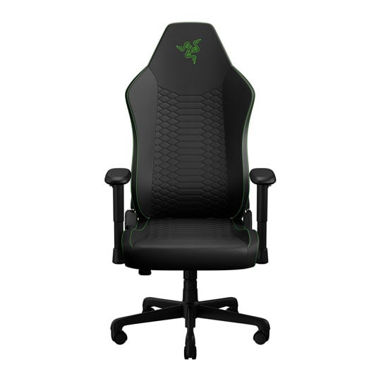 Iskur V2 X NewGen Black / Green EPU Leather Adjustable Gaming Chair