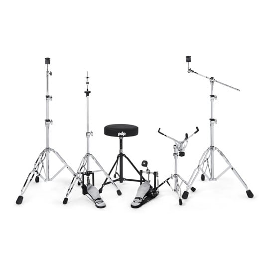 PDP Mainstage 5 Pc Drum Kit Complete w/ Hardware Pack and Paiste Cymbals - Twisted Graphite PDP Mainstage 5 Pc Drum Kit Complete w/ Hardware Pack and Paiste Cymbals - Twisted Graphite