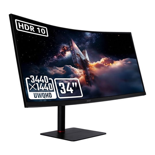 Open Box Acer Nitro 34" UM.CX5EE.004 UWQHD 200Hz FreeSync Premium Curved Gaming Monitor