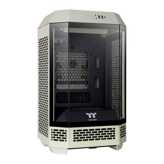 Open Box Thermaltake The Tower 250 Matcha Green Mini-Tower Tempered Glass mITX PC Gaming Case