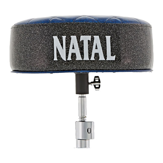 Natal Drum Throne Blue Round Seat With Black Sides : image 3