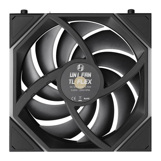 Lian Li Uni Fan TL Flex 120mm Black ARGB PWM Reverse Blade Fan : image 4
