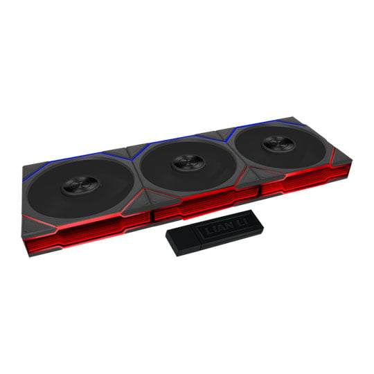 Lian Li Uni Fan TL Flex 120mm Black ARGB PWM Reverse Blade Triple Fan Pack : image 1