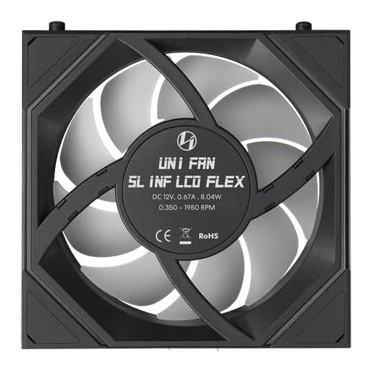 Lian Li Uni Fan SL-INF LCD Flex 120mm Black ARGB PWM Triple Fan Pack : image 4
