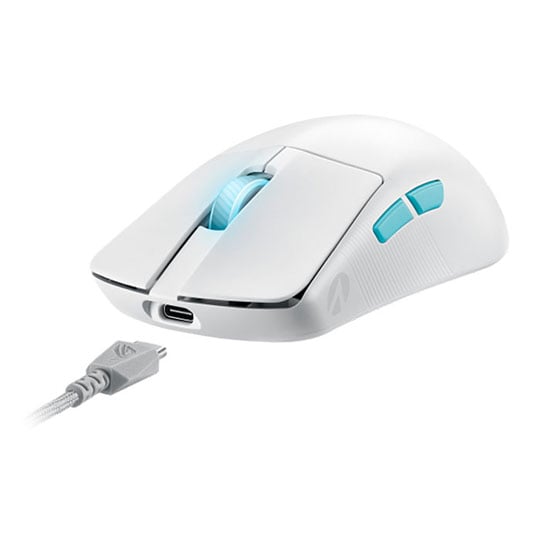 Refurbished ASUS ROG Harpe Ace Aim Lab Edition Optical Wireless Gaming Mouse White
