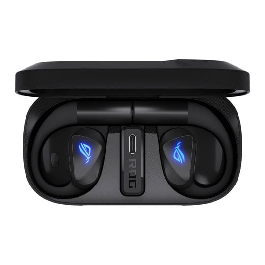 Open Box ASUS ROG Cetra Wireless Open-Ear Black Gaming Earbuds : image 3
