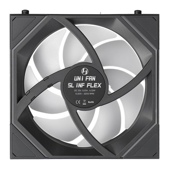 Lian Li Uni Fan SL-INF Flex 120mm Black ARGB PWM Fan : image 4