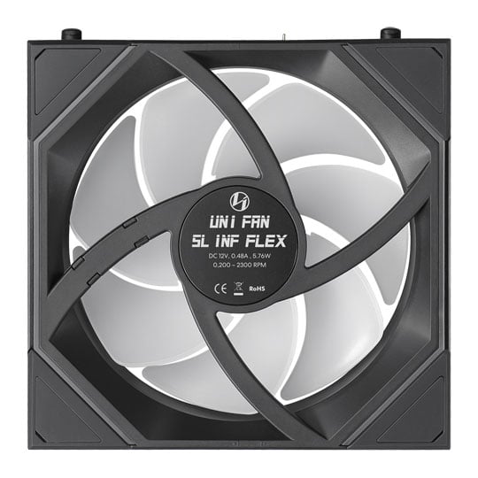 Lian Li Uni Fan SL-INF Flex 120mm Black Reverse Blade ARGB PWM Triple Fan Pack : image 4