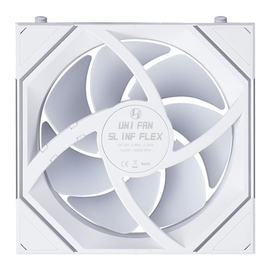 Lian Li Uni Fan SL-INF Flex 120mm White ARGB PWM Fan : image 4