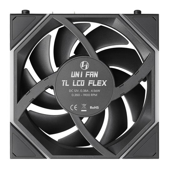 Lian Li Uni Fan TL LCD Flex 120mm Black ARGB PWM Triple Fan Pack : image 4