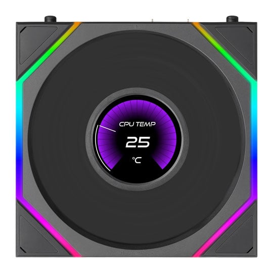 Lian Li Uni Fan TL LCD Flex 120mm Black ARGB PWM Reverse Blade Fan : image 2
