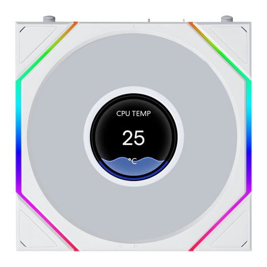 Lian Li Uni Fan TL LCD Flex 120mm White ARGB PWM Triple Fan Pack : image 2