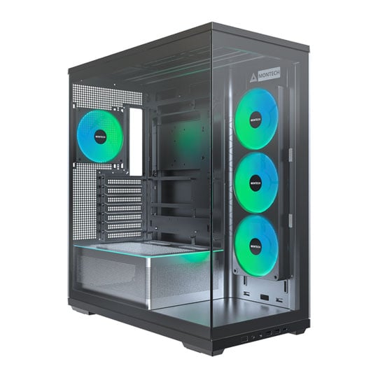 Montech TG3 Black RGB Mid Tower Tempered Glass PC Case Montech TG3 Black RGB Mid Tower Tempered Glass PC Case
