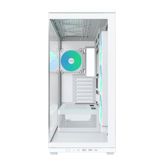 Montech TG3 White RGB Mid Tower Tempered Glass PC Case : image 2