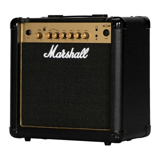 (B-Stock) Marshall MG15R 15W Black and gold Guitar Combo