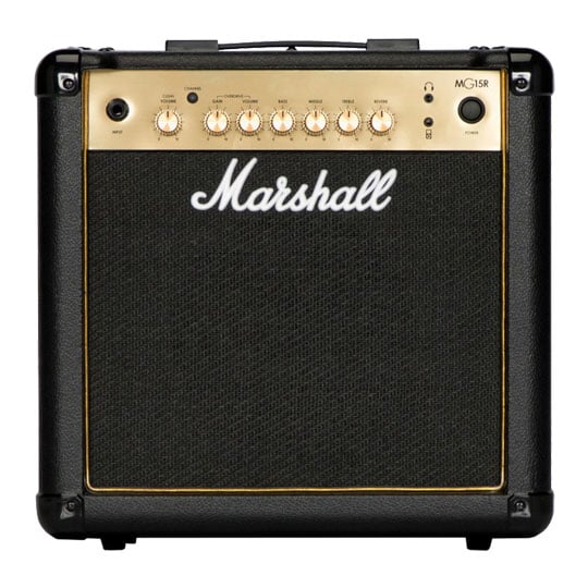 (B-Stock) Marshall MG15R 15W Black and gold Guitar Combo