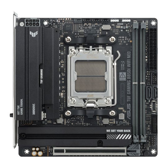 ASUS TUF Gaming B850I Wi-Fi NEO AM5 DDR5 PCIe 5.0 mITX Motherboard ASUS TUF Gaming B850I Wi-Fi NEO AM5 DDR5 PCIe 5.0 mITX Motherboard