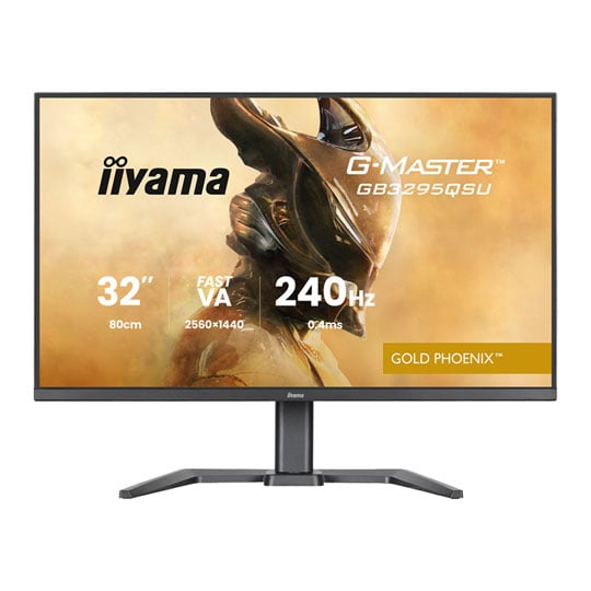 iiyama G-Master GOLD PHEONIX GB3295QSU-B1 32” QHD 240Hz FreeSync Premium VA Gaming Monitor
