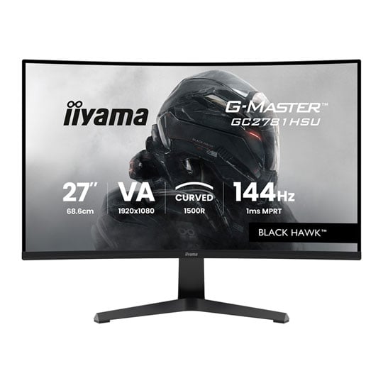 iiyama G-Master BLACK HAWK GC2781HSU-B1 27” FHD 144Hz AMD FreeSync Curved VA Gaming Monitor