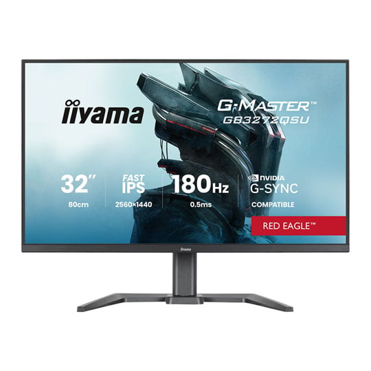 iiyama G-Master RED EAGLE GB3272QSU-B1 32” QHD 180Hz G-SYNC Compatible IPS Gaming Monitor