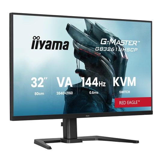 iiyama G-Master RED EAGLE GB3261UHSCP-B1 32” 4K 144Hz FreeSync Premium VA Gaming Monitor
