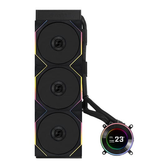 Lian Li Hydroshift II LCD-C 360TL Flex Black All-in-One CPU Cooler : image 1