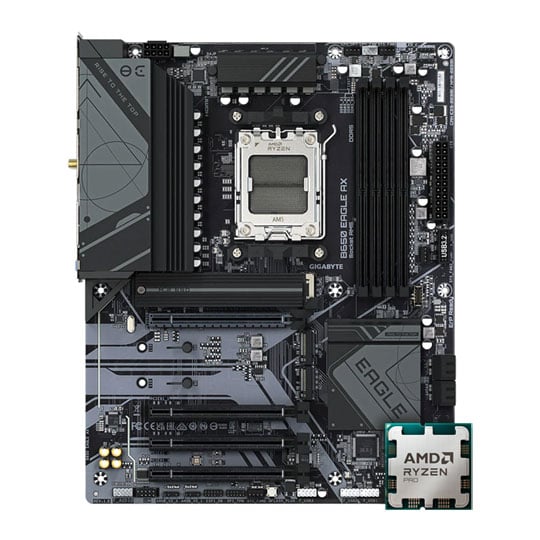 AMD Ryzen 7 PRO 7745 OEM CPU + Gigabyte B650 EAGLE ATX Motherboard Hardware Bundle AMD Ryzen 7 PRO 7745 OEM CPU + Gigabyte B650 EAGLE ATX Motherboard Hardware Bundle