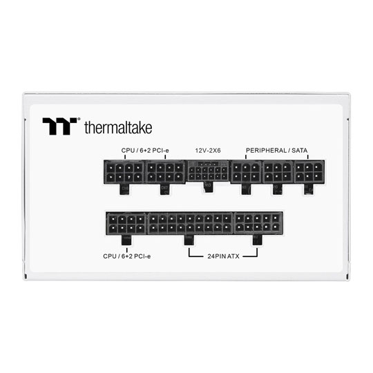 Open Box Thermaltake Toughpower GF A3 Snow 850 Watt Fully Modular 80+ Gold ATX 3.1 Power Supply : image 3