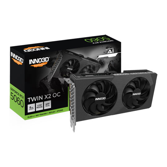 INNO3D NVIDIA GeForce RTX 5060 X2 OC V2 8GB Blackwell Graphics Card