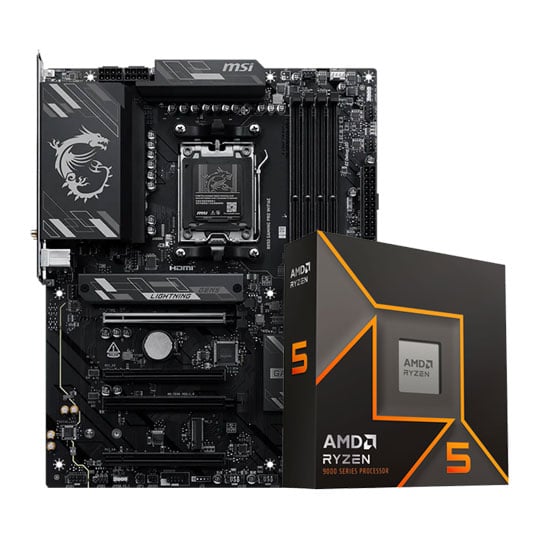 MSI B850 GAMING PRO WIFI6E ATX Motherboard with AMD Ryzen 5 9600X 6 Core AM5 CPU/Processor Bundle MSI B850 GAMING PRO WIFI6E ATX Motherboard with AMD Ryzen 5 9600X 6 Core AM5 CPU/Processor Bundle