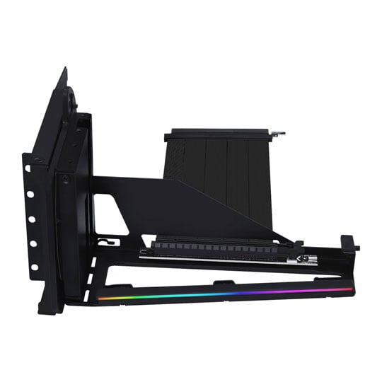 Refurbished 200mm Lian Li 4-slot Vertical GPU Kit v4 with ARGB PCIe 5.0 Riser Black Refurbished 200mm Lian Li 4-slot Vertical GPU Kit v4 with ARGB PCIe 5.0 Riser Black