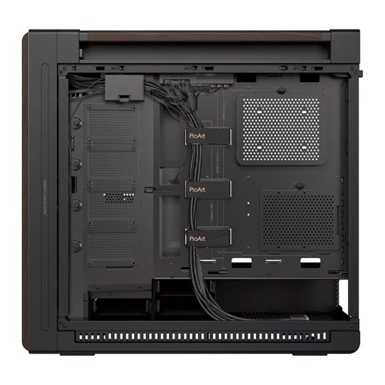 ASUS ProArt PA602 Wood Edition Modern Black Mid Tower Tempered Glass PC Case : image 4