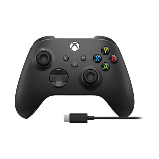 Xbox Wireless / Wired Black Controller with USB-C Cable for Xbox & PC : image 2