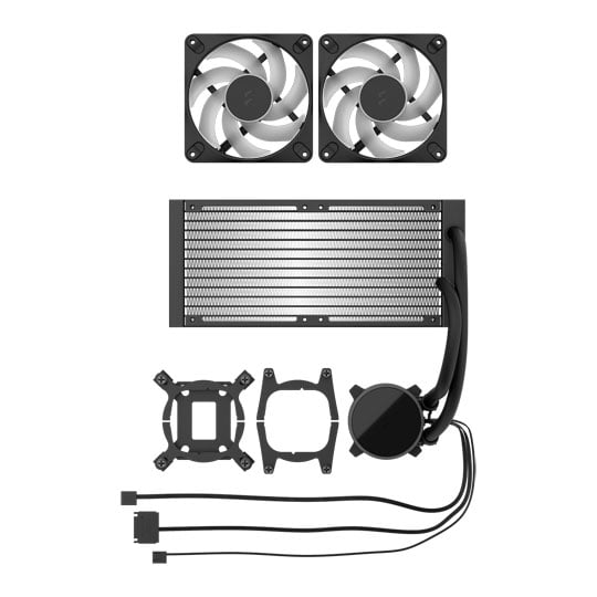 Fractal Design Radius 240 RGB Black All in One Liquid CPU Cooler : image 4