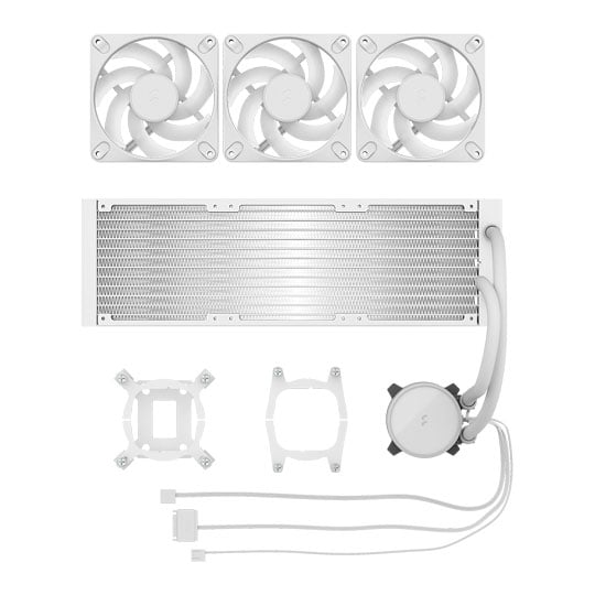 Fractal Design Radius 360 RGB White All in One Liquid CPU Cooler : image 4