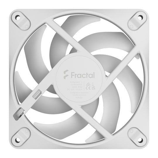 Fractal Design Dynamic 3 12 Reverse 120mm White PWM High Airflow Fan : image 4