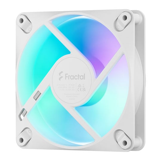 Fractal Design Dynamic 3 12 RGB 120mm White PWM High Airflow Fan : image 3