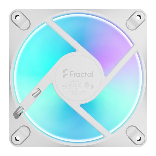 Fractal Design Dynamic 3 12 Reverse RGB 120mm White PWM High Airflow Fan : image 4